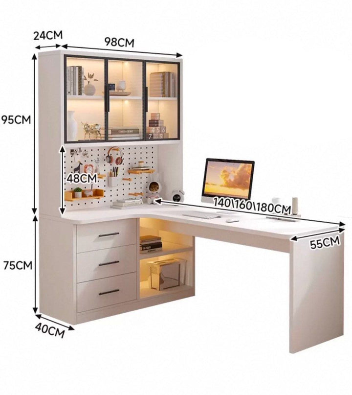 DARIEN Modern Multi Function Study Table - Cassa Haus Singapore