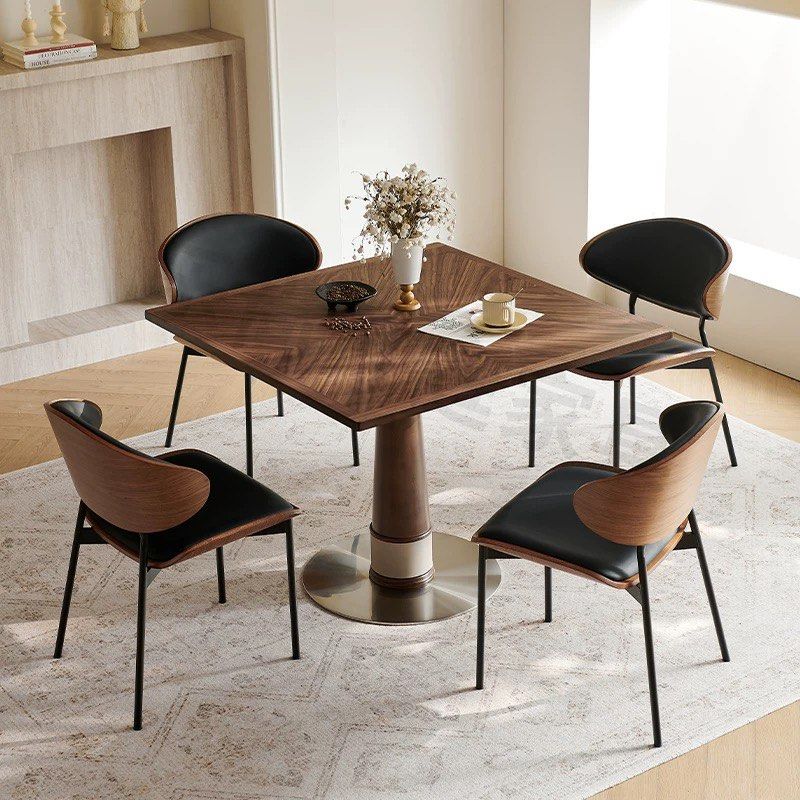 PARQUET Herringbone Solid Wood Dining Table - Cassa Haus Singapore
