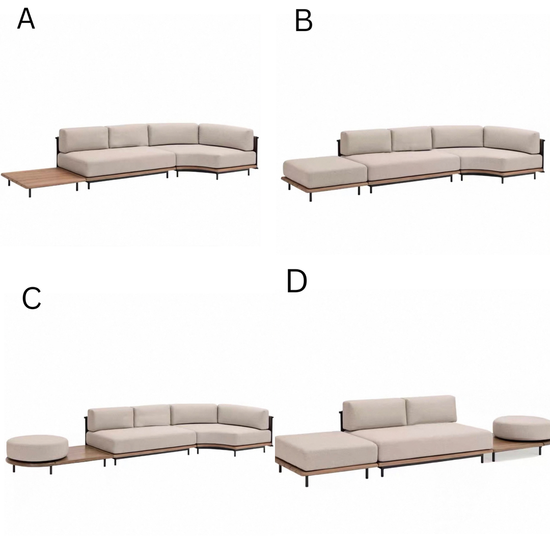 EVARELLE Modern Outdoor Teak Wood Sofa Singapore | Cassa Haus
