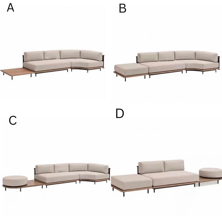 EVARELLE Modern Outdoor Teak Wood Sofa Singapore | Cassa Haus