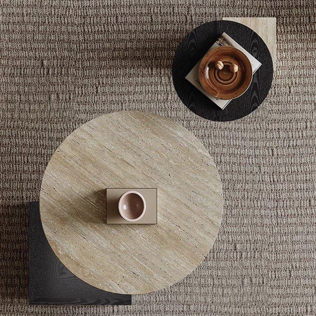 SAROV Modern Travertine Coffee Tables - Cassa Haus Singapore