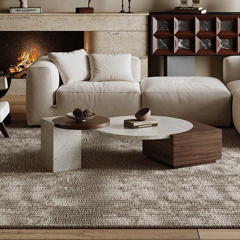 SAROV Modern Travertine Coffee Tables - Cassa Haus Singapore