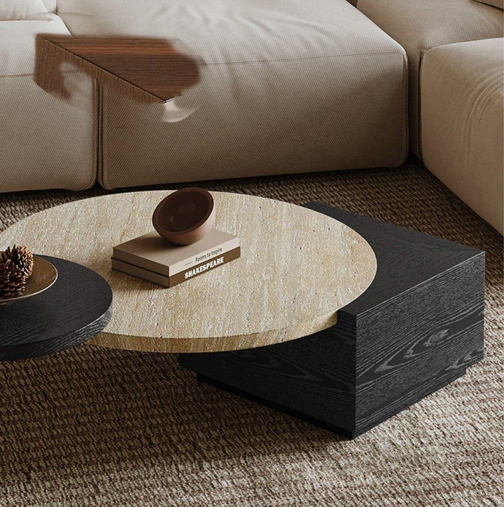 SAROV Modern Travertine Coffee Tables - Cassa Haus Singapore