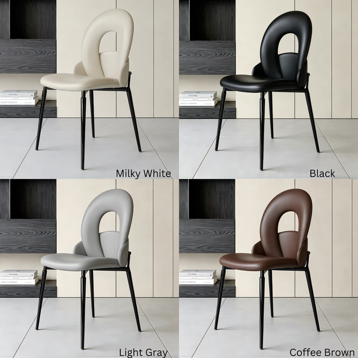 ISADORA Modern Leather Dining Chair - Cassa Haus Singapore