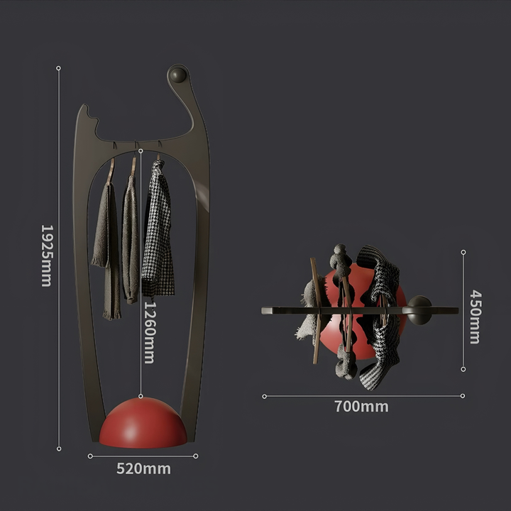 PELVARA Modern Sculptural Clothing Rack - Urban Mood Singapore