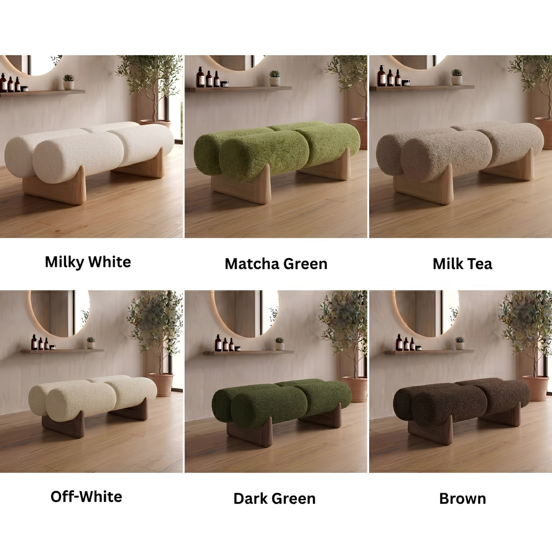 LOREVIA Modern Boucle Bench - Cassa Haus Singapore