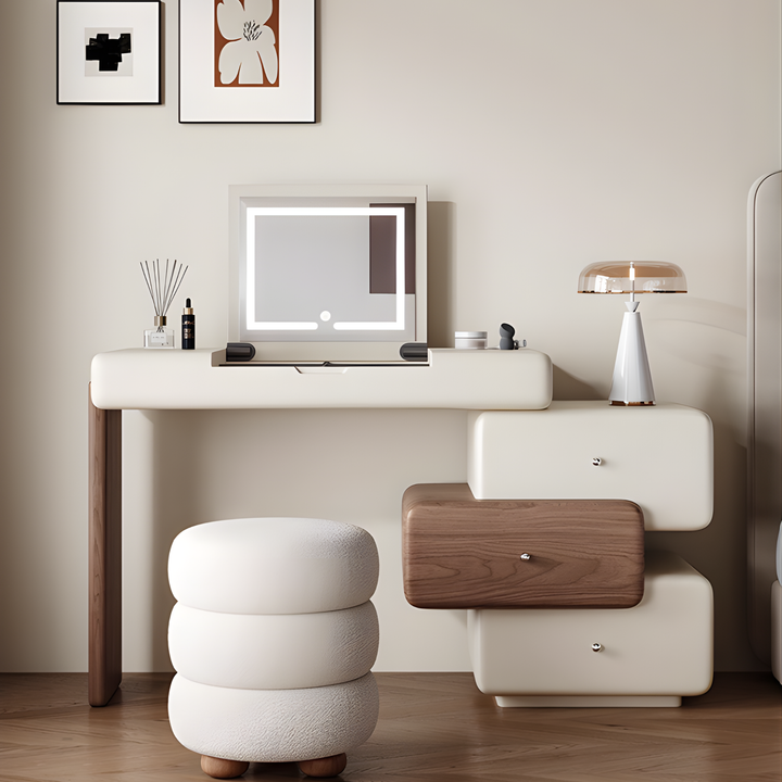 CAVENZA Modern Minimalist Vanity Table with Storage Drawers - Cassa Haus Singapore