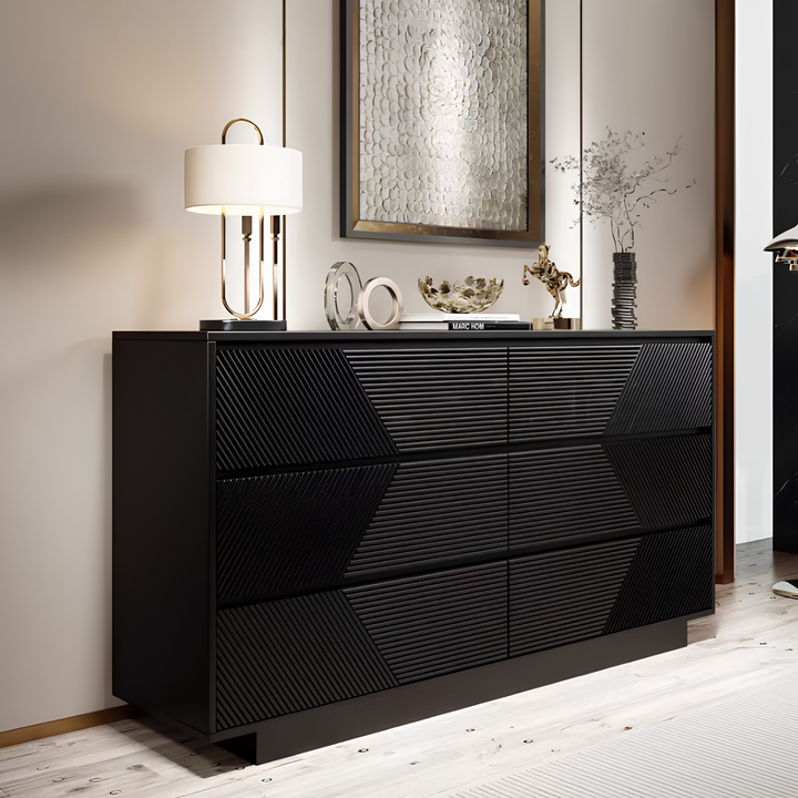VETTORE Modern Solid Wood Chest of Drawers - Cassa Haus Singapore