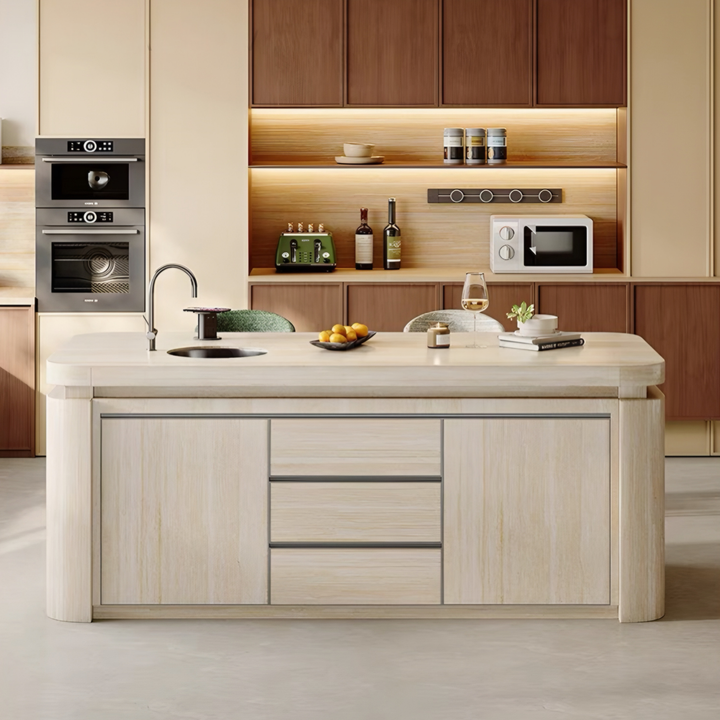 TERRACURVE Modern Sintered Stone Island Table - Cassa Haus Singapore