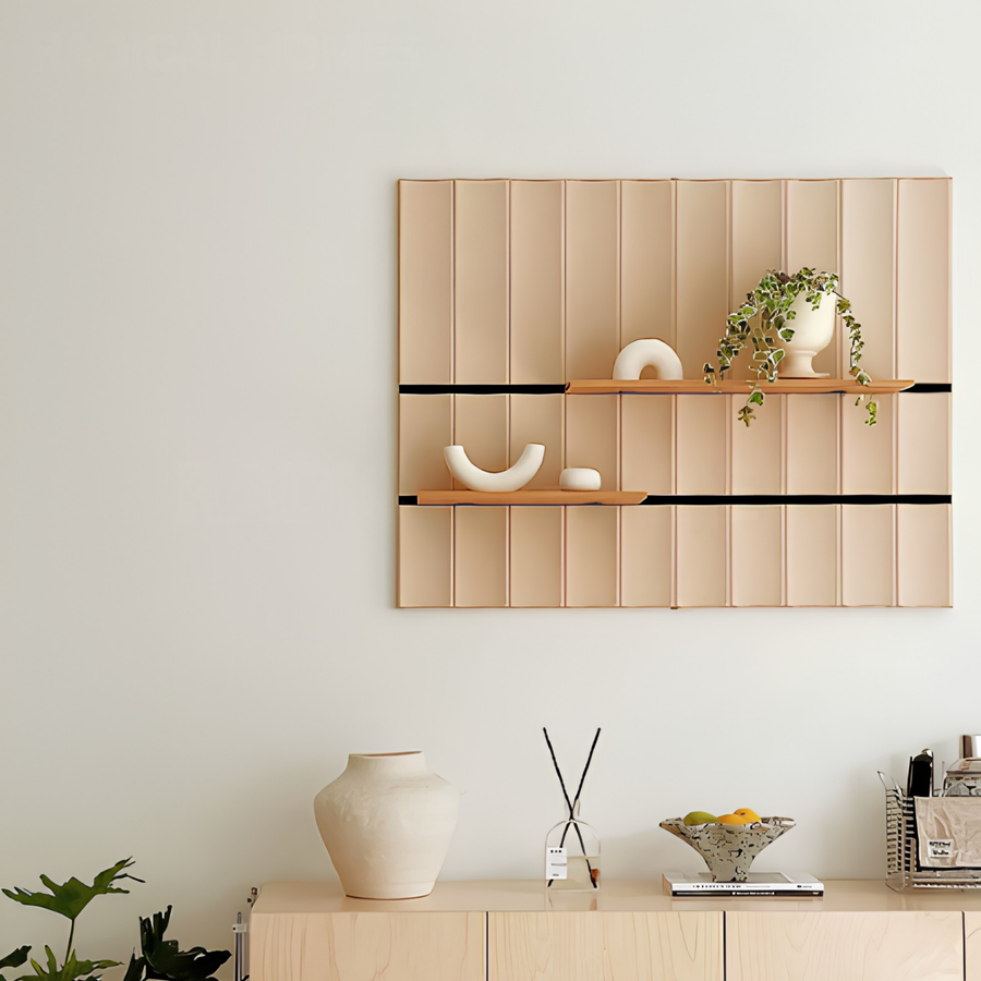 KYOTO Modern Fluted Adjustable Wall Shelf - Cassa Haus Singapore