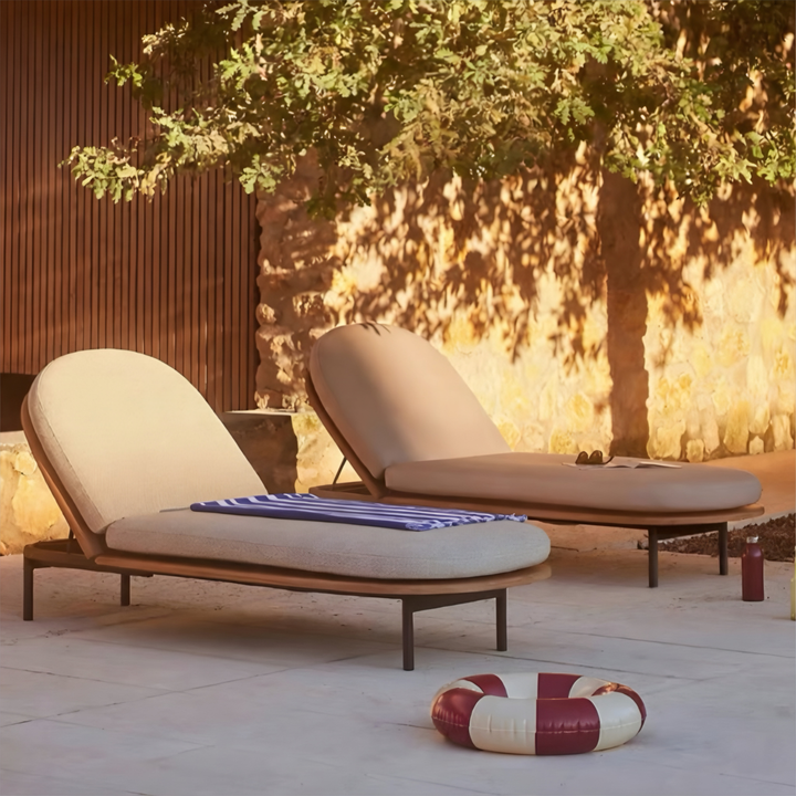 EVARELLE Modern Outdoor Teak Wood Sofa - Cassa Haus Singapore