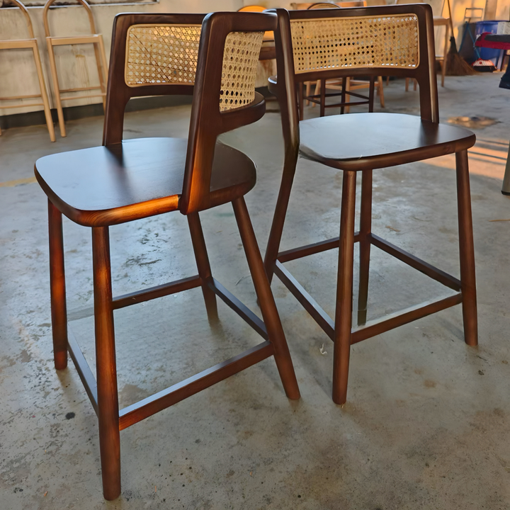 MAVIRO Modern Rattan Bar Chair - Cassa Haus Singapore