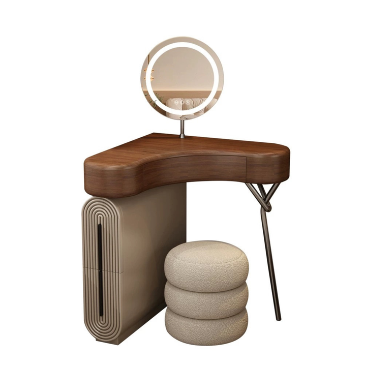 ORLISSA Minimalist Solid Wood Vanity Set - Cassa Haus Singapore