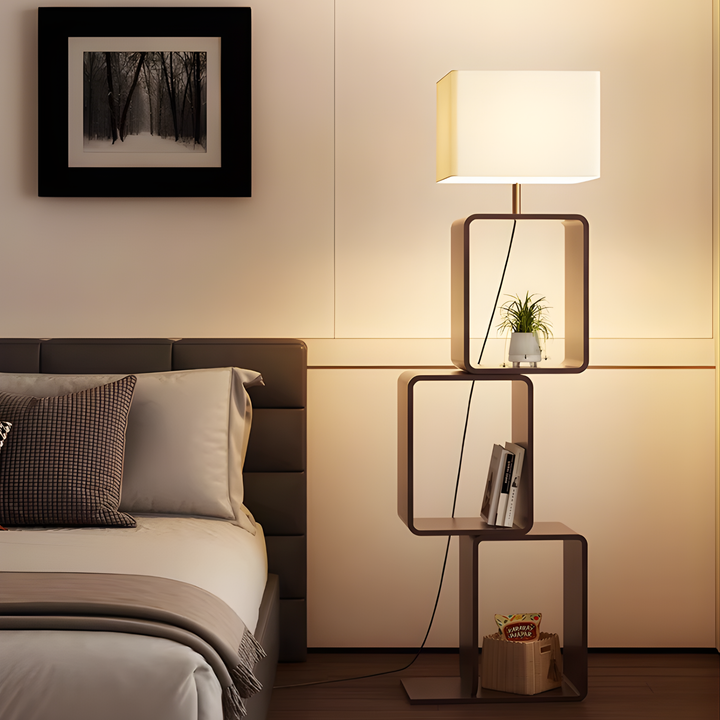 FALKIRK Minimalist Storage Floor Lamp - Cassa Haus Singapore