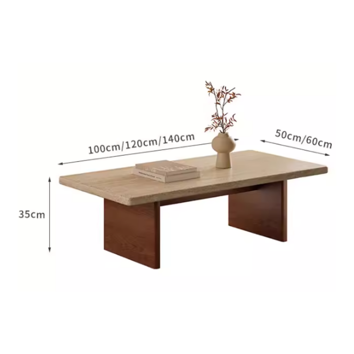 KASSEL Modern Travertine Coffee Table - Cassa Haus Singapore