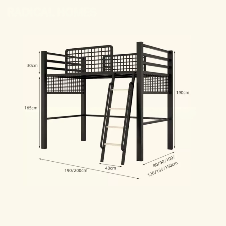 LUXEN Modern Loft Bedframe - Cassa Haus Singapore