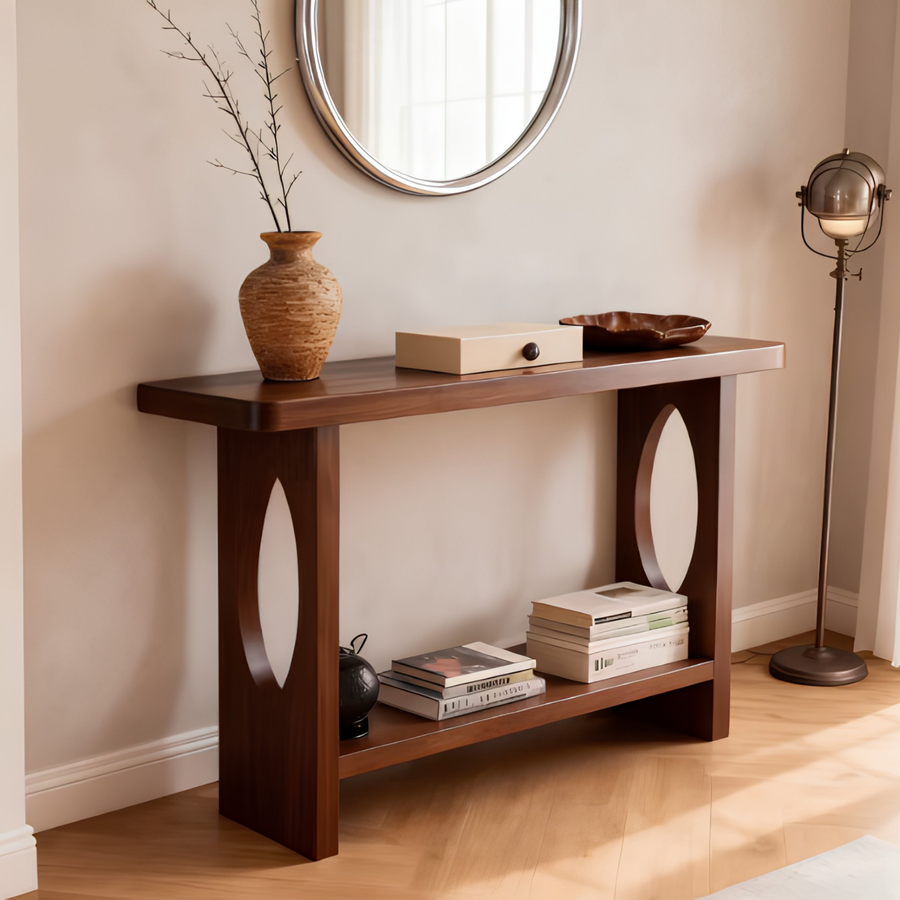SENKO Modern Solid Wood Console Table - Cassa Haus Singapore