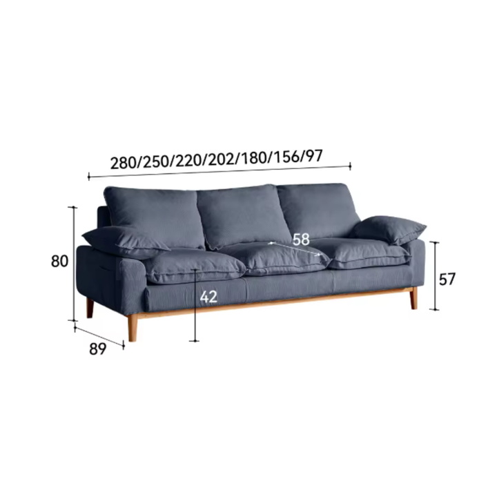 ORENDO Japanese Fabric Sofa - Cassa Haus Singapore