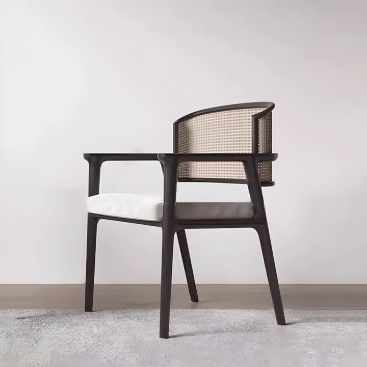 CANEVRA Rustic Rattan Dining Chair - Cassa Haus Singapore