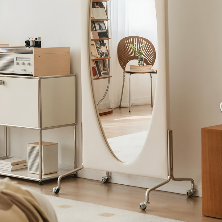 HEIDI Modern Minimalist Oval Floor Mirror - Urban Mood Singapore