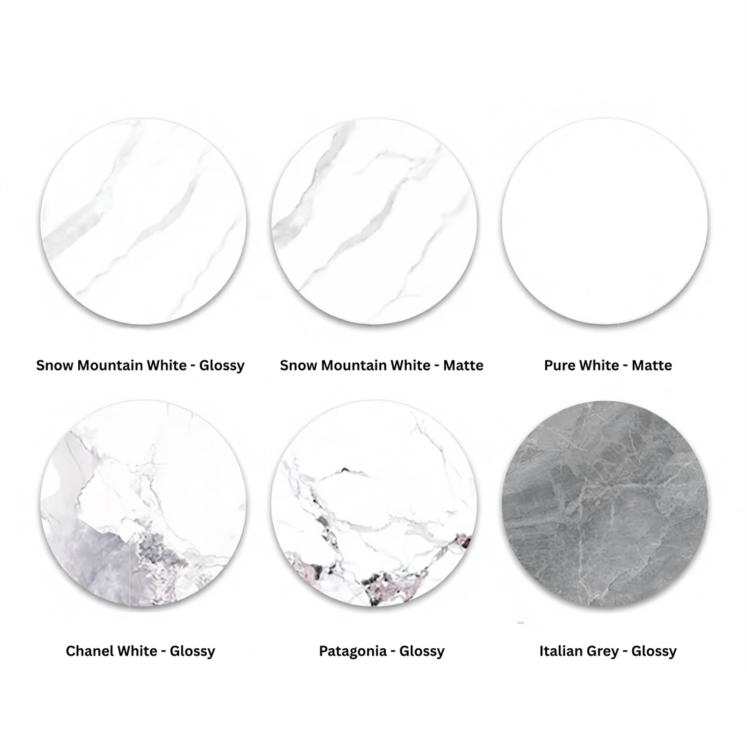 ORBITAL Modern Sintered Stone Round Dining Table - Cassa Haus Singapore