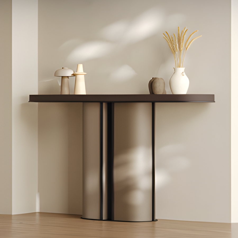 OMELA Sintered Stone Entryway Console Table - Urban Mood Singapore