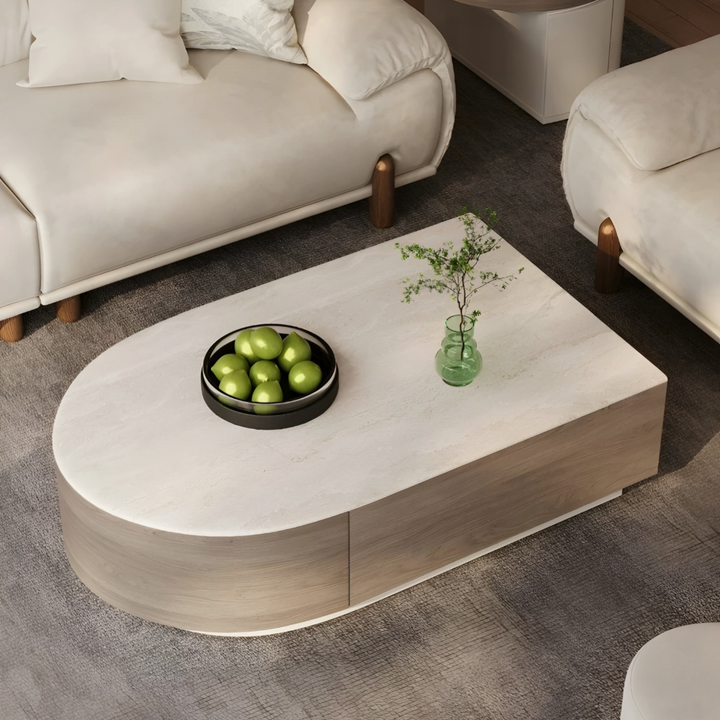 ORVIETO Modern Sintered Stone Coffee Table Set - Urban Mood Singapore
