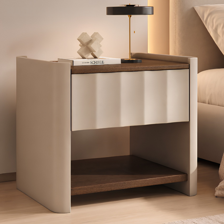 GIVAN Modern Leather Bedside Table - Cassa Haus Singapore