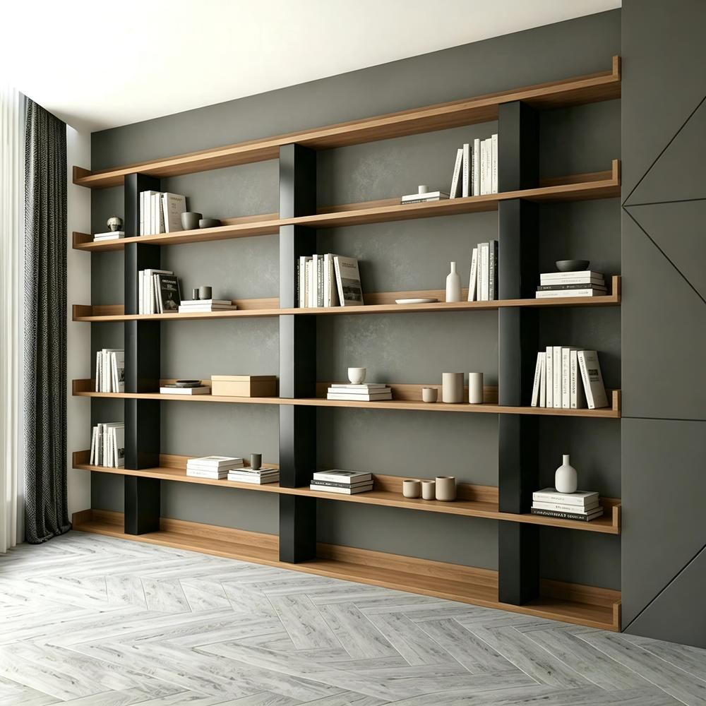 VALENZA Modern Solid Wood Display Shelves - Cassa Haus Singapore