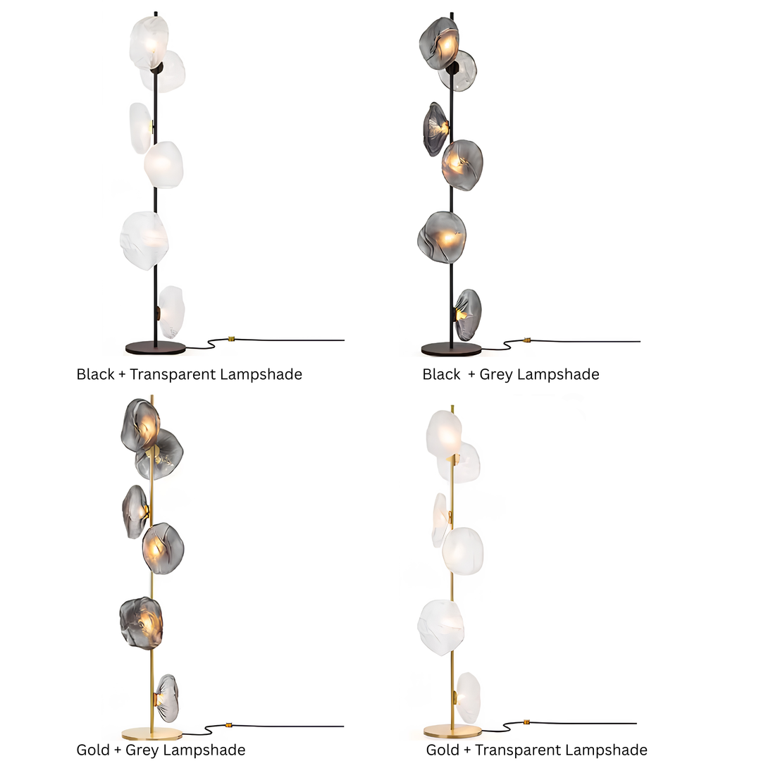 BLACKWELL Modern Glass Floor Lamp - Cassa Haus Singapore