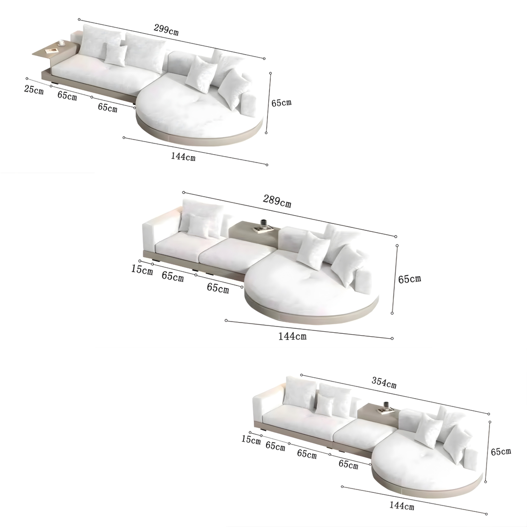 WYNFORD Modern Curved Designer Sofa - Cassa Haus Singapore