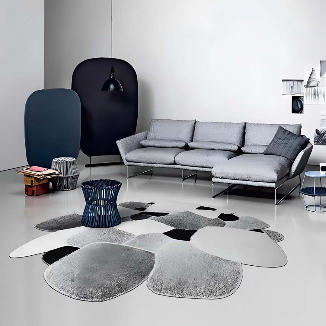 NYMERELLE Modern Cowhide Leather Rug - Cassa Haus Singapore