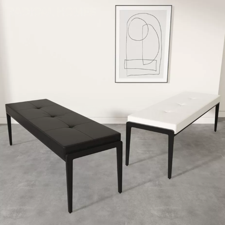 NORDEN Modern Leather Bench - Cassa Haus Singapore