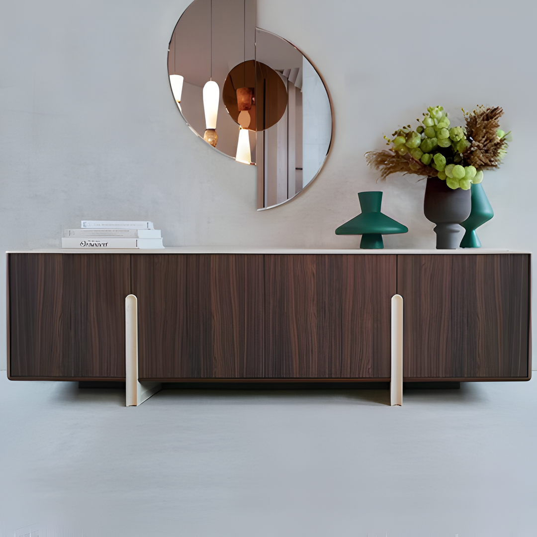 MONTERRE Modern Solid Wood TV Console - Cassa Haus Singapore