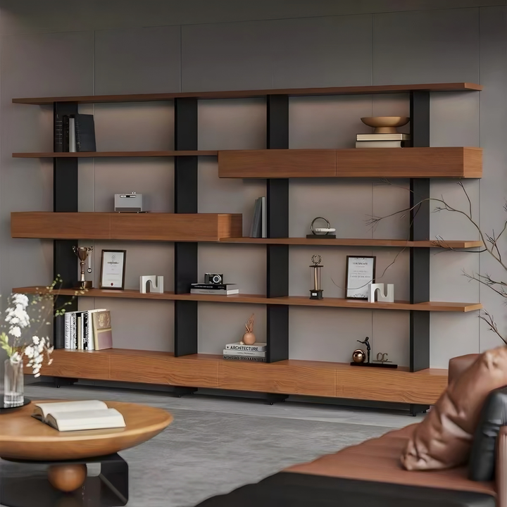 LUNAVIER Modern Solid Wood Display Shelves - Cassa Haus Singapore