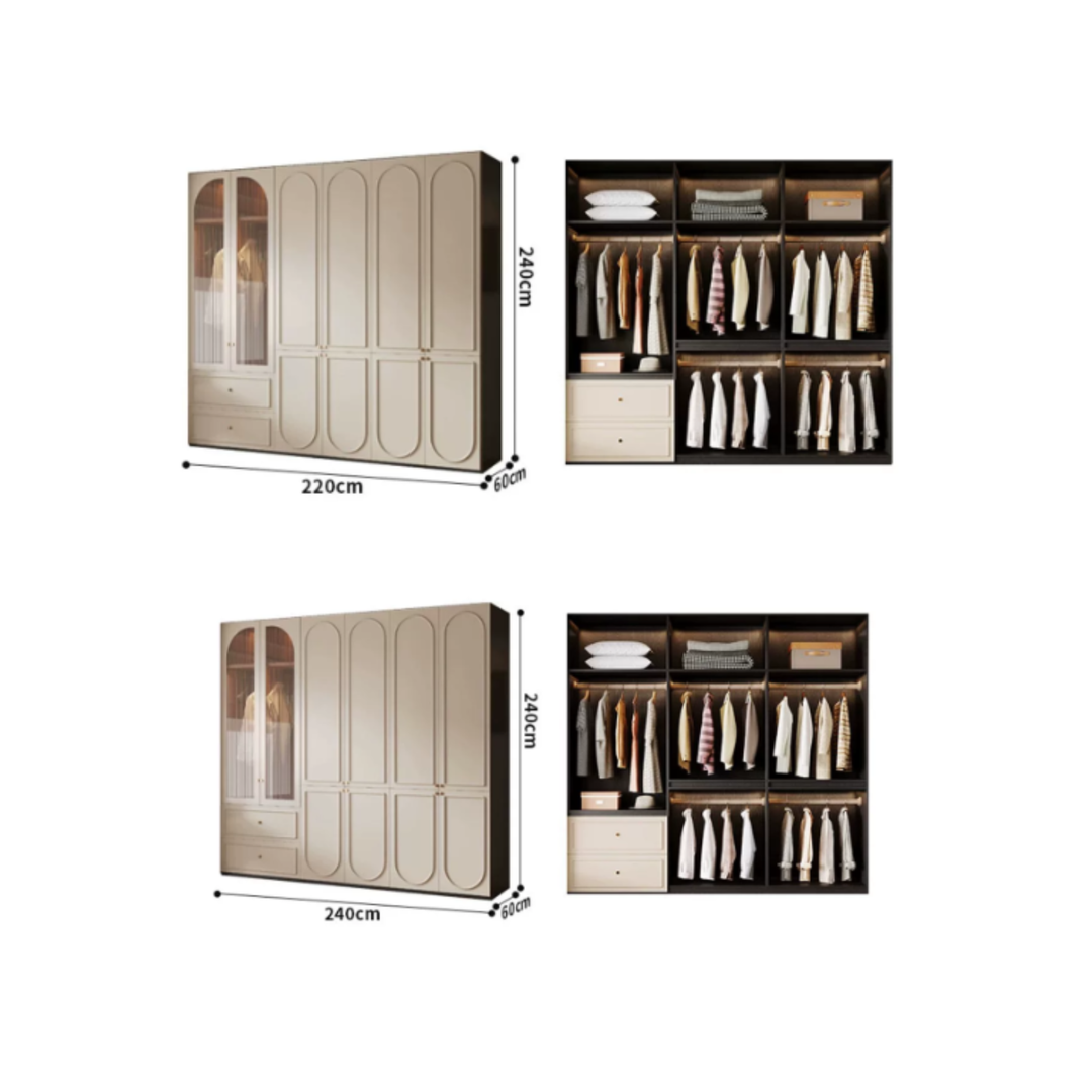 ESQUERIN Minimalist Victorian Wardrobe - Cassa Haus Singapore