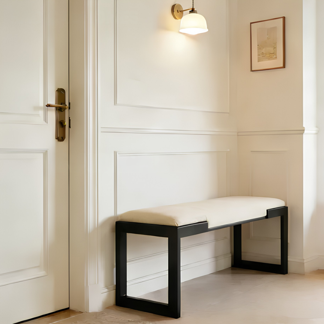 VARENO Modern Leather Bench - Cassa Haus Singapore