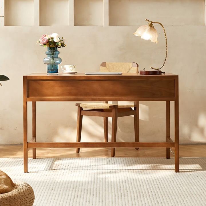 FLORENCE Nordic Rattan Study Table - Cassa Haus Singapore