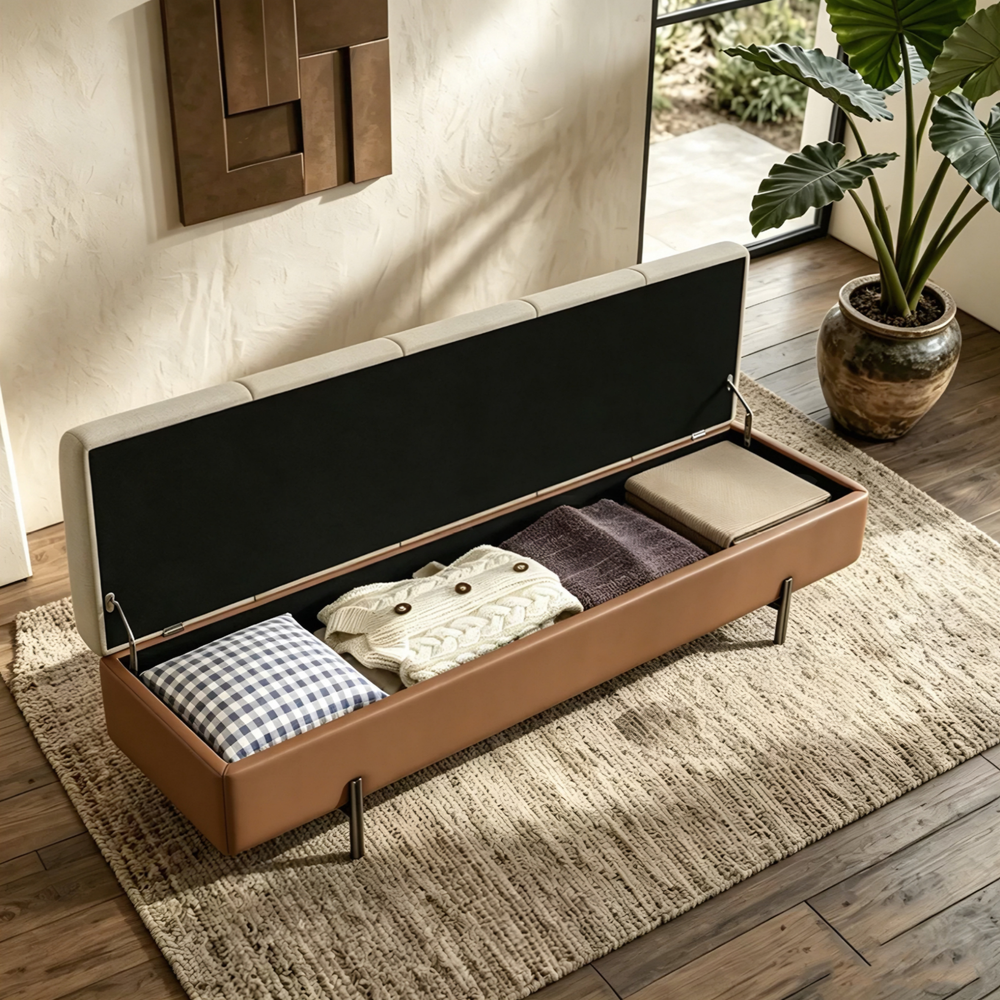 DORVEN Modern Storage Bench - Cassa Haus Singapore
