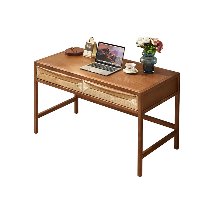 FLORENCE Nordic Rattan Study Table - Cassa Haus Singapore