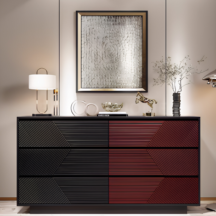 VETTORE Modern Solid Wood Chest of Drawers - Cassa Haus Singapore