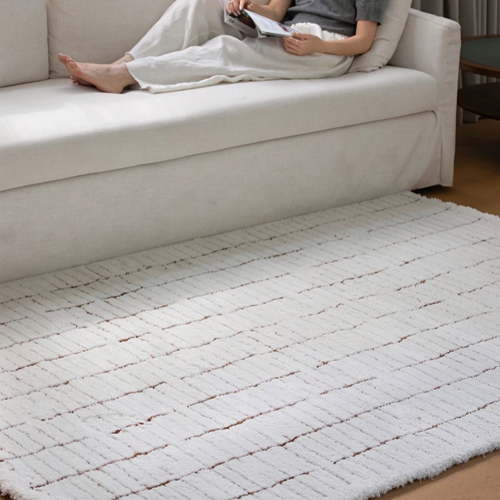 WEAVEMOLE Modern Textured Woven Rug - Cassa Haus Singapore