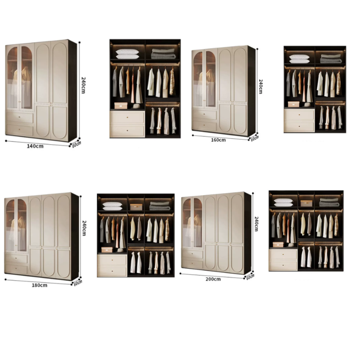ESQUERIN Minimalist Victorian Wardrobe - Cassa Haus Singapore