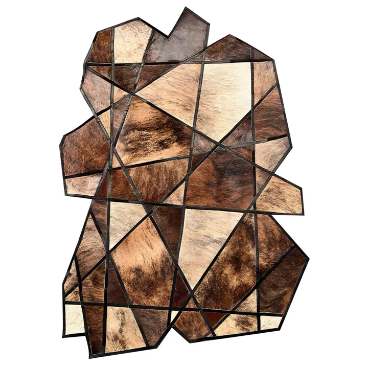 VELMORIA Modern Cowhide Leather Rug - Cassa Haus Singapore