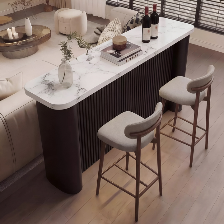 ELCAVARO Modern Sintered Stone Bar Table - Cassa Haus Singapore