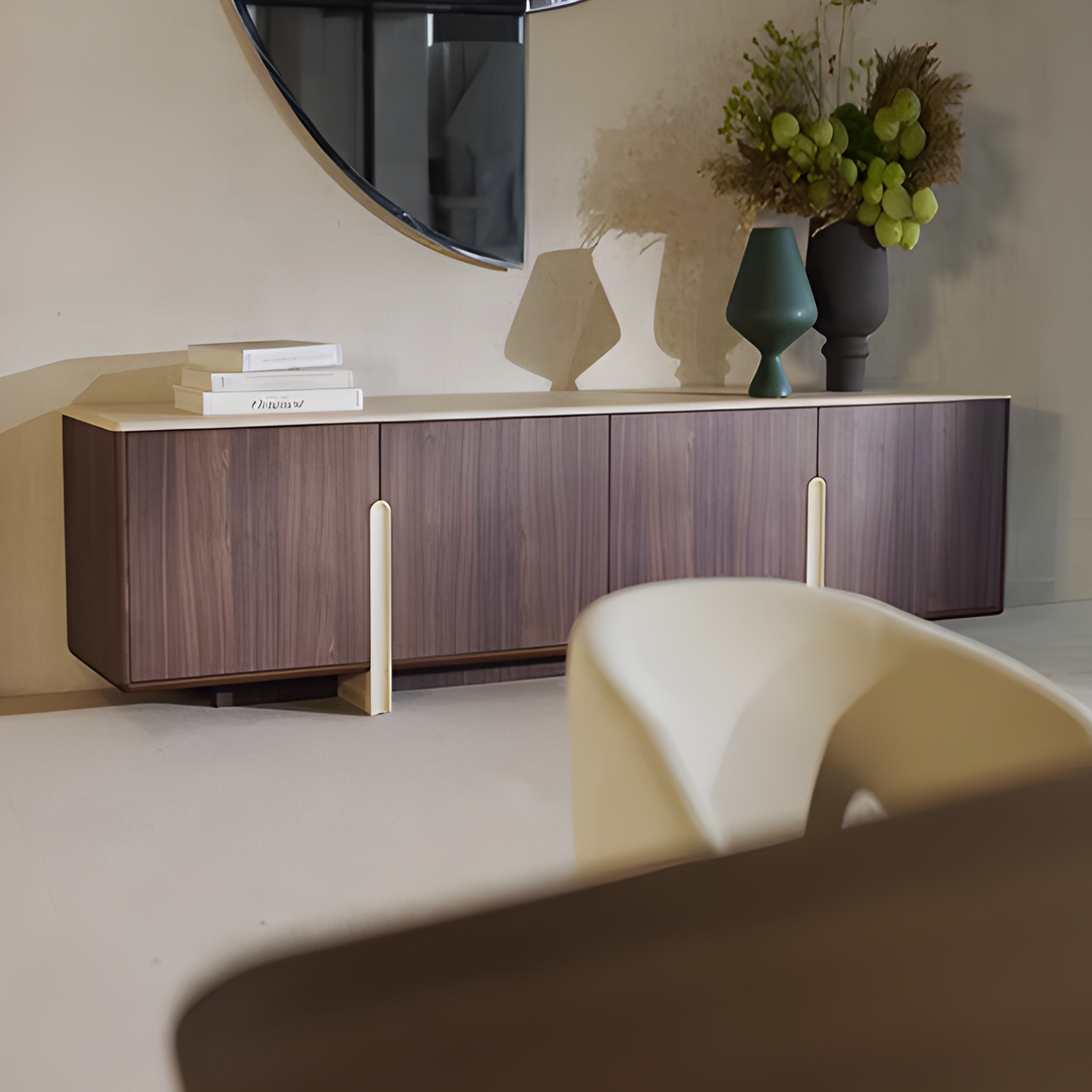 MONTERRE Modern Solid Wood TV Console - Cassa Haus Singapore