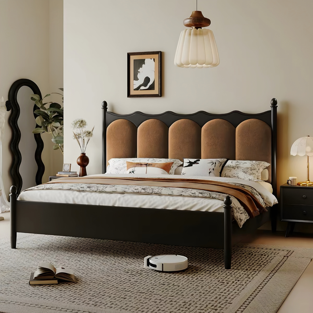 VESKARA Victorian Solid Wood Bedframe - Cassa Haus Singapore