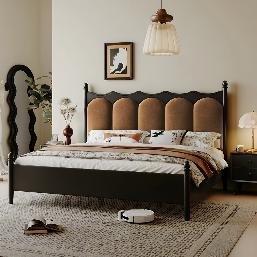 VESKARA Victorian Solid Wood Bedframe - Cassa Haus Singapore