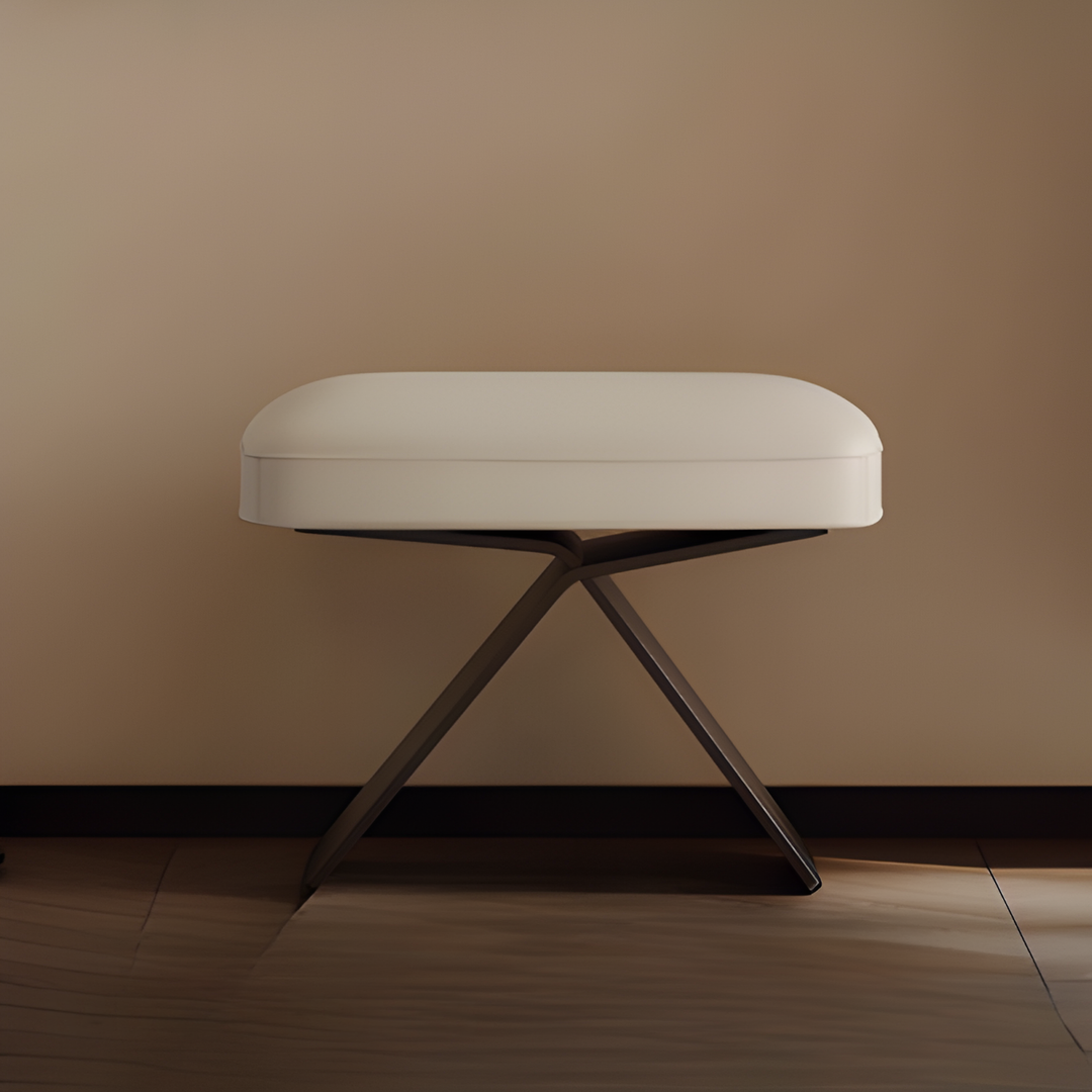 AVERO Modern Leather Stool - Urban Mood Singapore