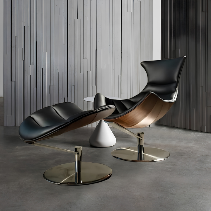 LOBRIQUE Modern Leather Lounge Chair - Cassa Haus Singapore